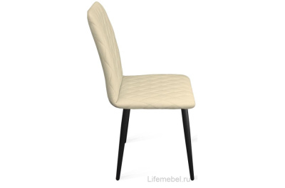 стул анси бренди крем на карскасе анси черный матовый муар