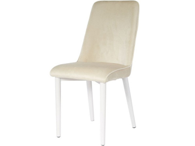 стул дейзи бренди корица на каркасе белый муар