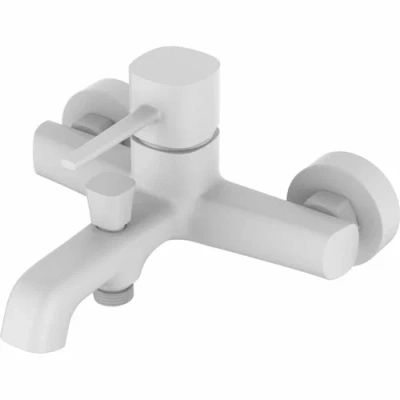 orange karl m05-100w однозахватный смеситель для ванны/душа без аксессуаров, белый уценка