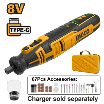 гравер аккумуляторный 8 вт ingco cmgli0801