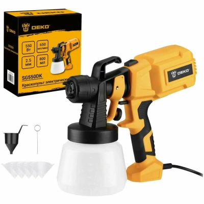краскопульт сетевой deko sg550dk, 550вт, 0.65 л/мин