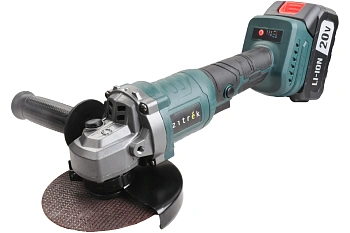 углошлифовальная машина zitrek zkag20-125 pro (125мм, 20 b, li-ion акк. 4 ач-1шт, зу, кейс)