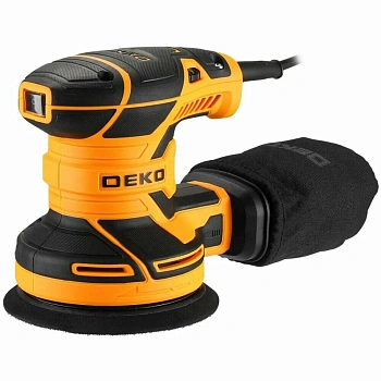 шлифмашина эксцентриковая сетевая deko zkg-125
