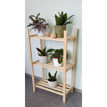 стеллаж "эко" под покраску, 4 полки 69х114,2х28,4 см