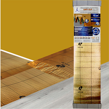 подложка-гармошка 1,5мм с пароизоляцией, anti-slip, для spc, wpc, lvt 10м2 прочность на сжатие 250кпа синяя