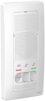 переговорное устройство (домофон)настенное, 4,5в, blanca молочное, systeme electric