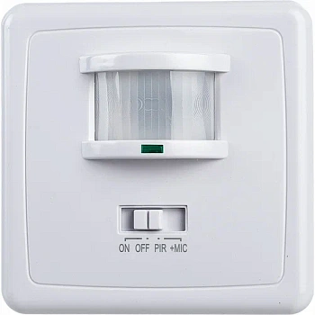 датчик движения и освещенности 1200w 12m 140° белый, sen1a/lx2000