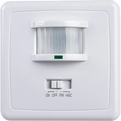 датчик движения и освещенности 1200w 12m 140° белый, sen1a/lx2000