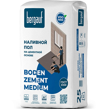 наливной пол boden zement medium 20 кг (1/56)