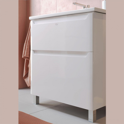 тумба напольная lana 80см цвет белый под раковину q 80