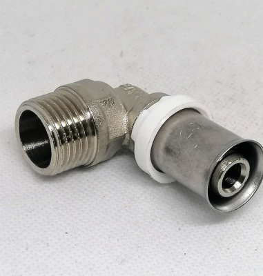 пресс-фитинг. уголок никелированный 16 - 1/2" г