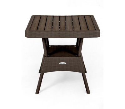 стол пластиковый ola dom арт.s-gs01 квадратный (коричневый)