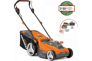 газонокосилка аккумуляторная daewoo dlm 4042li set