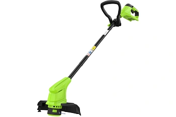 триммер аккумуляторный greenworks g24lt25, 24v( с акб 2 а·ч и зу)