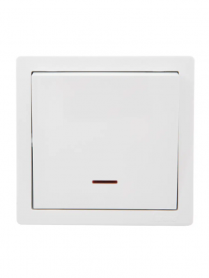 leto выключатель с подсветкой белый (10шт/120шт)