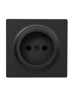 leto розетка б/з пбт чёрный бархат (10шт/120шт)