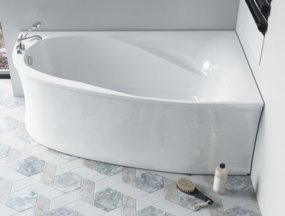ванна литой мрамор селена 170х100см правая с ножками