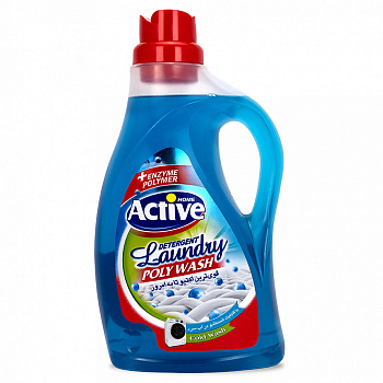 гель-концентрат для стирки белья свежесть моря poly wash blue 2500мл 511601411 active