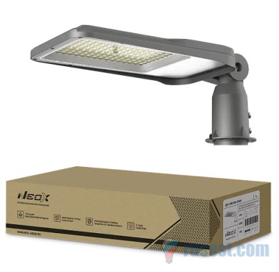 светильник уличный линзованный светодиодный дку-2ub 50вт 230в 5000к 6250лм 125лм/вт универсальный ip65 neox