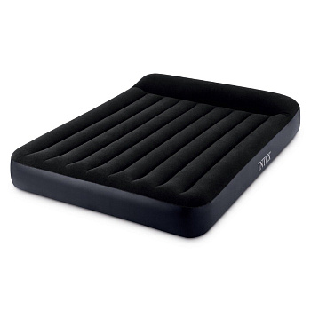 уценка надувной матрас pillow rest classic fiber-tech, 152 х 203 х 25 см, c встроенным насосом