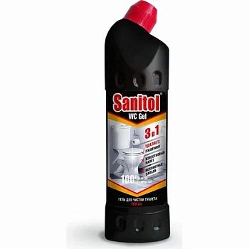 sanitol wc гель для чистки туалета "3 в 1" 750 мл. (базовый)