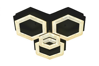 люстра д3731/3+1c bk led 100w 3000k+4000k+6500k диммер (1 [01103504]
