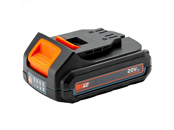 аккумуляторная батарея b20x2, 20v, 2.0 ач, li-ion senix