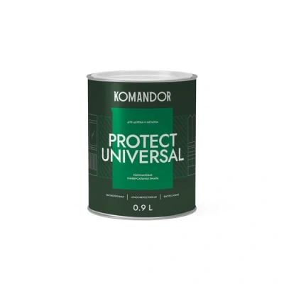 эмаль "protect universal" универсальная база а 0,9 л (1/6) "komandor"