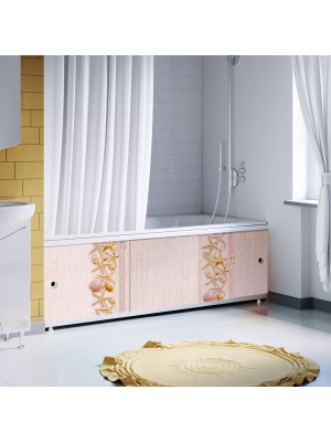 экран под ванну 1,5 м "престиж decor" ал морские ракушки