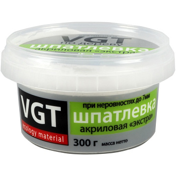 шпаклёвка готовая по дереву vgt "экстра" береза 0,3кг