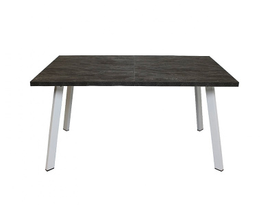 стол лондон лдсп, 1400(1800)*850, железный камень на металлокаркасе z 01 (цвет белый)