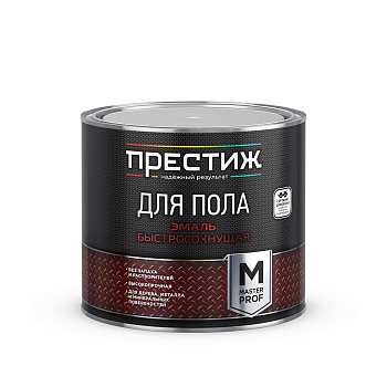 эмаль для пола акрил. быстросохн. желто-коричневая 1,9 кг (1/6) "престиж"