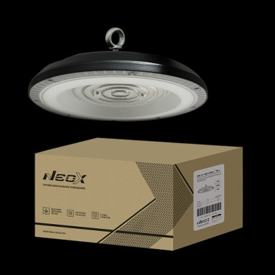 светильник складской линзованный светодиодный uhb-2l 100вт 230в 5000к 10500лм 105лм/вт ip65 без пульсации neox