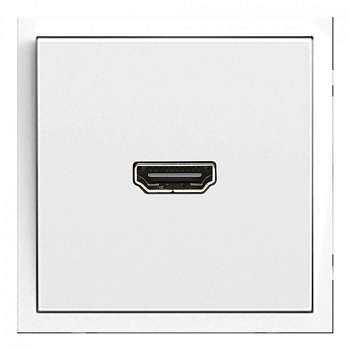 розетка hdmi 2.0 type a (механизм), серия эмили, rst00-5118-01, белый фарфор, soft touch