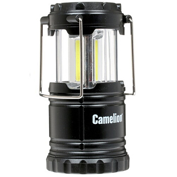фонарь camelion led5632 (фонарь для кемпинга 3xr03, черный, 3x cob led, пласт. кор.)