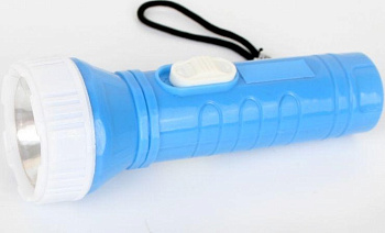 фонарь ultraflash 828-th (фонарь, голубой, 1led, 1 реж, 3xag10 в комплекте,, пласт., блист.-пакет)