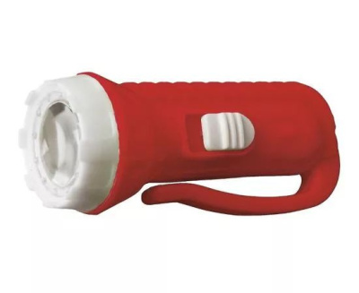 фонарь ultraflash 920-th (фонарь, красный, 1led, линза, 1 реж, 3xag3 в компл., пласт., блист - пакет)