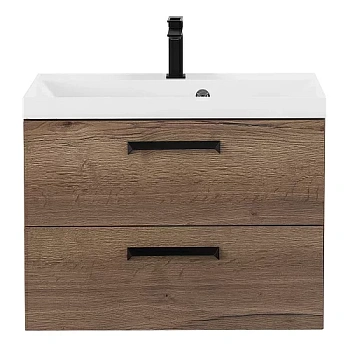 база под раковину aurora подвесная с ящиками, rovere tabacco, 700x450x500