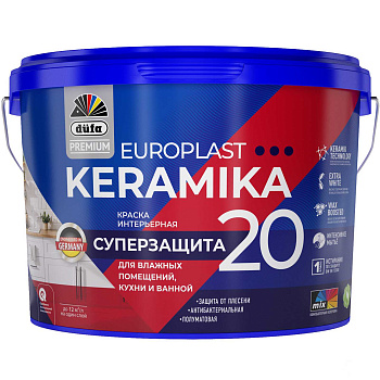 краска в/д dufapremium europlast keramika 20 , база1 9л