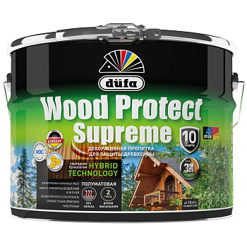 пропитка "dufa" wood protect supreme, сибирская лиственница 9л