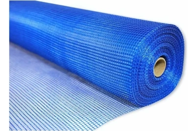 сетка стеклотканевая фасадная 5мм*5мм (1м*50м) 160г/кв.м цвет синий