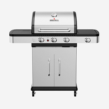 газовый гриль bellagio villa 400 black+ подставка для ребрышек tuscar