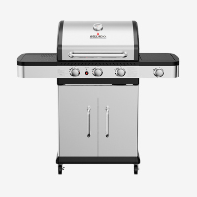 газовый гриль bellagio villa 400 black+ подставка для ребрышек tuscar