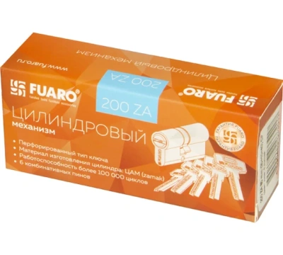 цилиндровый механизм 200 za 80 mm (35+10+35) cp хром 5 кл.