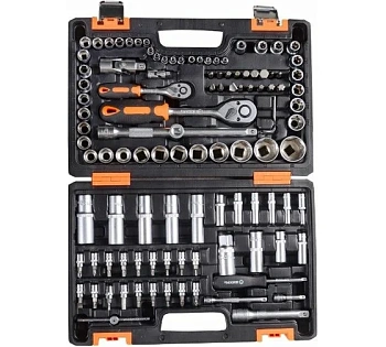 набор инструментов , 1/2", 1/4", crv, в кейсе 108 предм вихрь