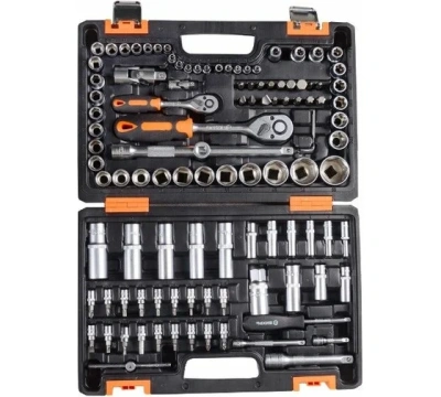 набор инструментов , 1/2", 1/4", crv, в кейсе 108 предм вихрь
