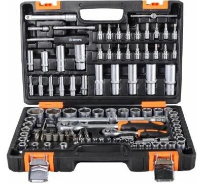 набор инструментов , 1/2", 1/4", crv, в кейсе 108 предм вихрь