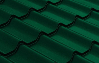 металлочерепица 1,18*2,25м 0,45мм classic modern pe ral 6005 зеленый мох распродажа