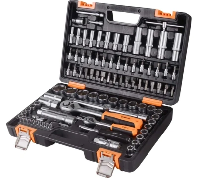 набор инструментов, 1/2" , 1/4" , crv, в кейсе 94 предм вихрь