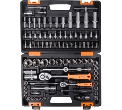 набор инструментов, 1/2" , 1/4" , crv, в кейсе 94 предм вихрь